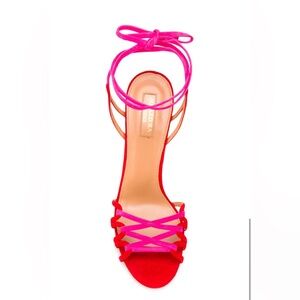 Aquazzura Azur two tone sandals. brand new! comes with original box and dust bag